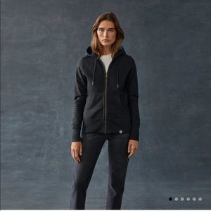 American Giant matching set full zip hoodie sweatpants black XS sweatsuit